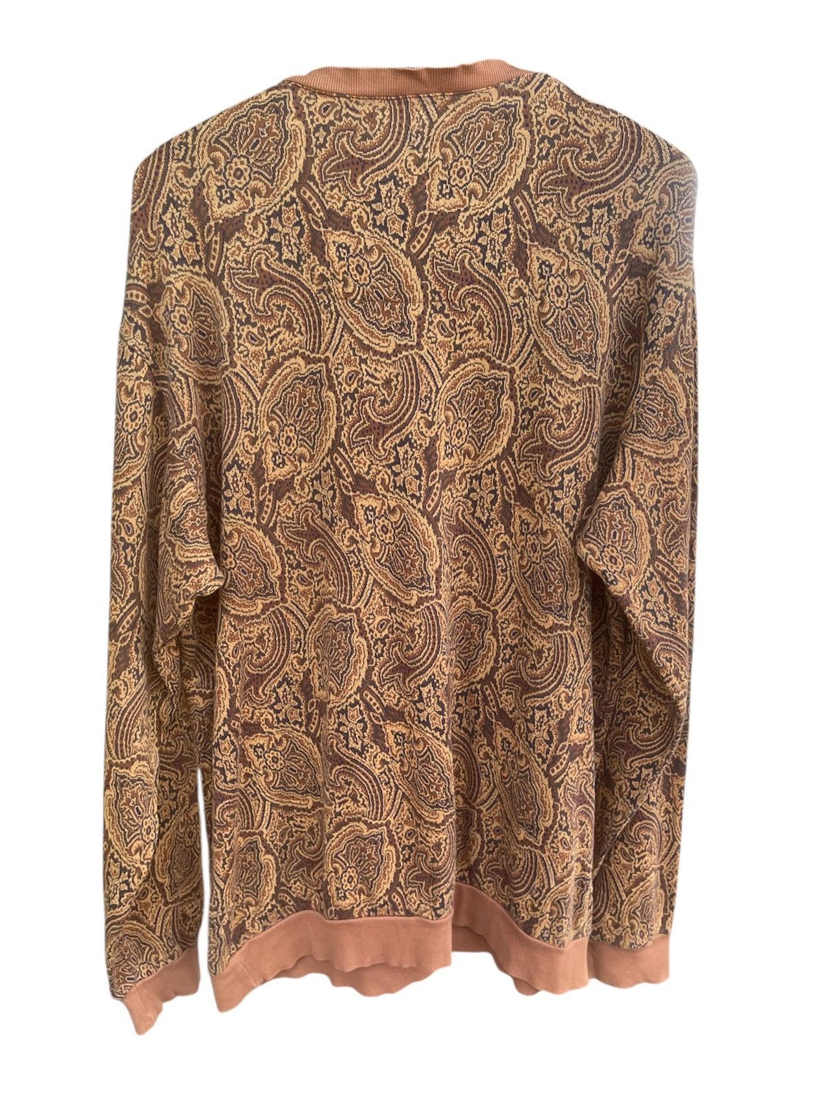 Burberry Vintage 90s Burberrys Art Motive Paisley Sweatshirt Size US L / EU 52-54 / 3 - 9 Thumbnail