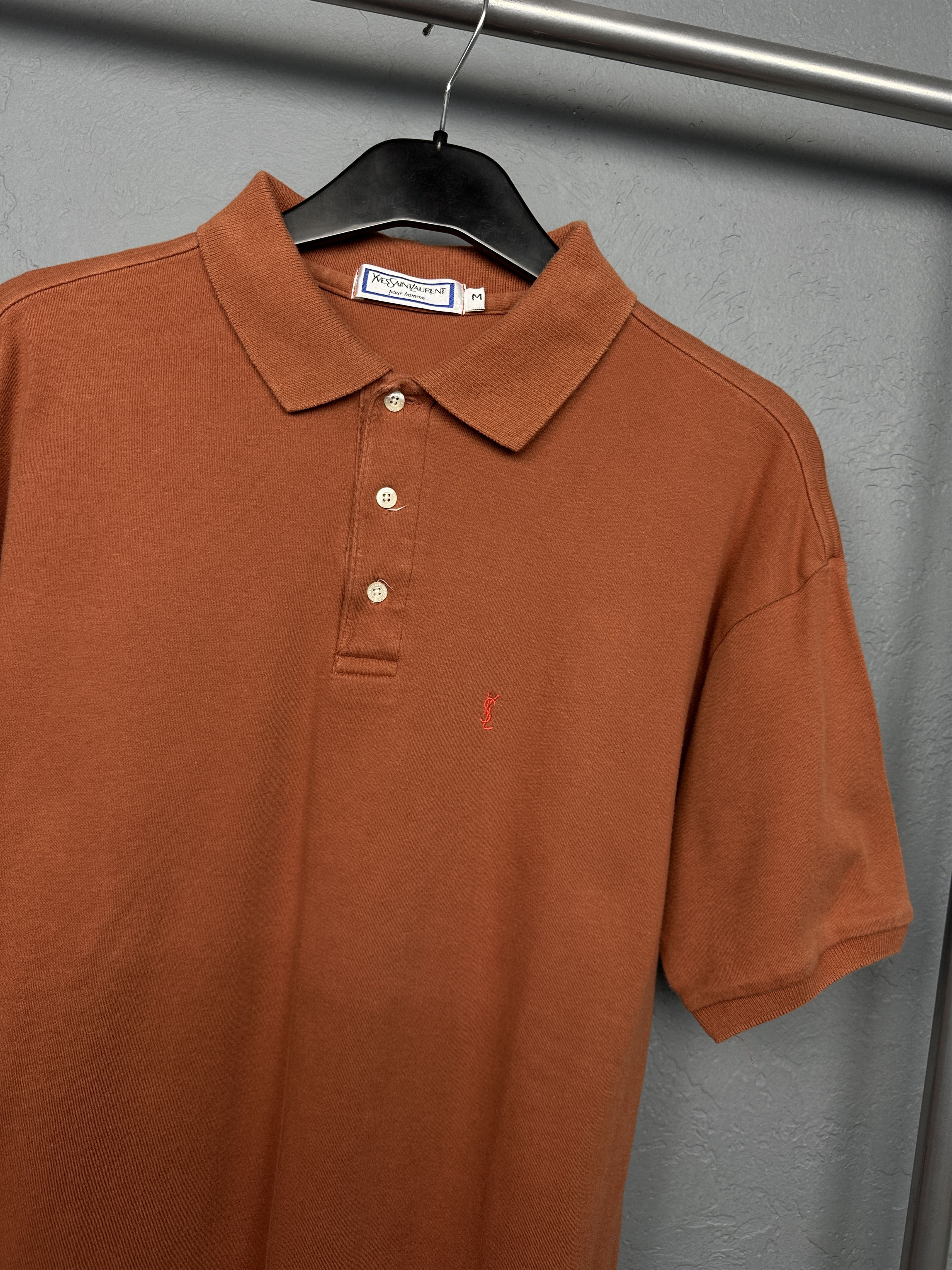 Yves Saint Laurent Yves Saint Laurent YSL 90s Vintage Mens Polo Shirt Size US M / EU 48-50 / 2 - 2 Thumbnail