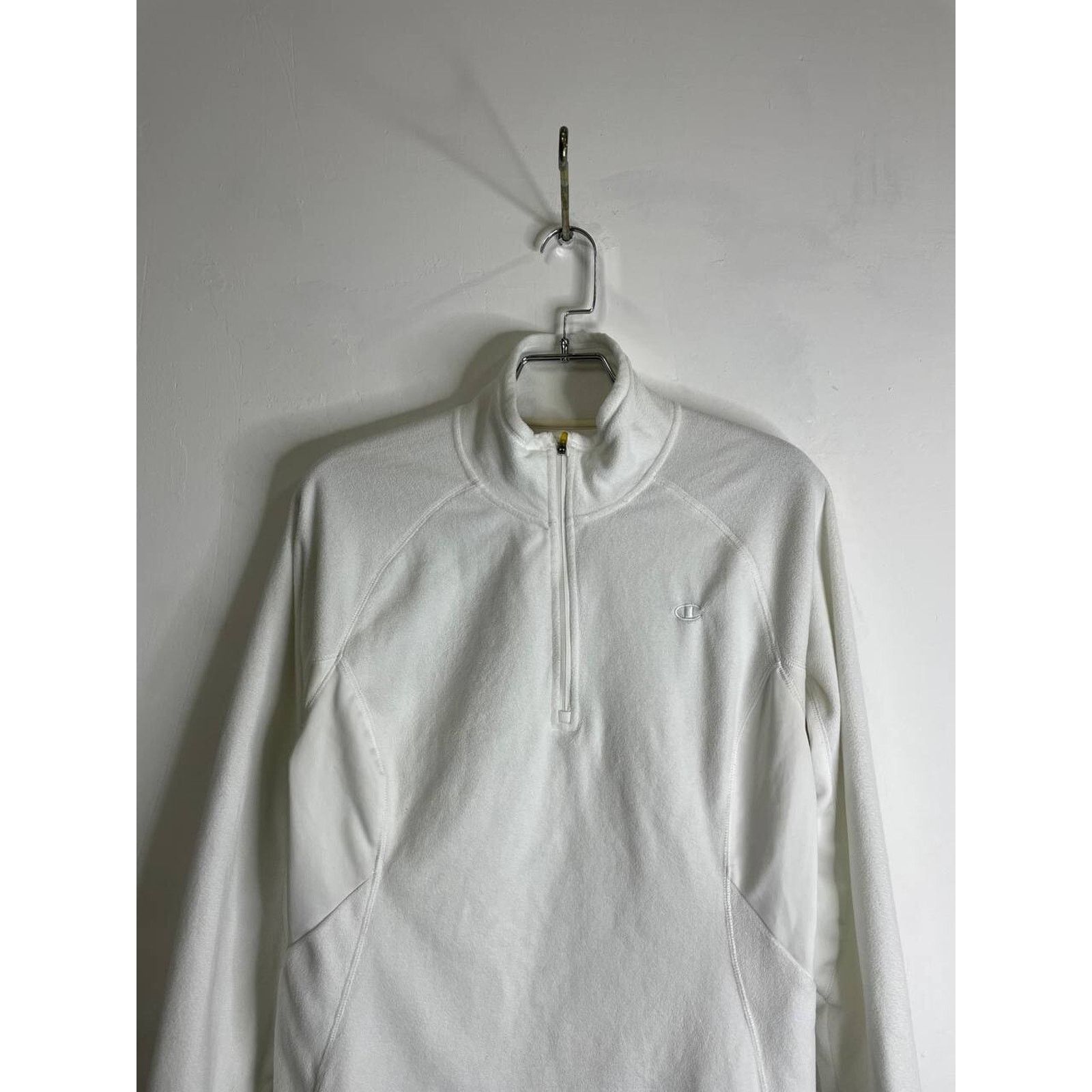Champion Vintage Champion White 1/4 Zip Fleece Pullover Small Size US S / EU 44-46 / 1 - 3 Thumbnail