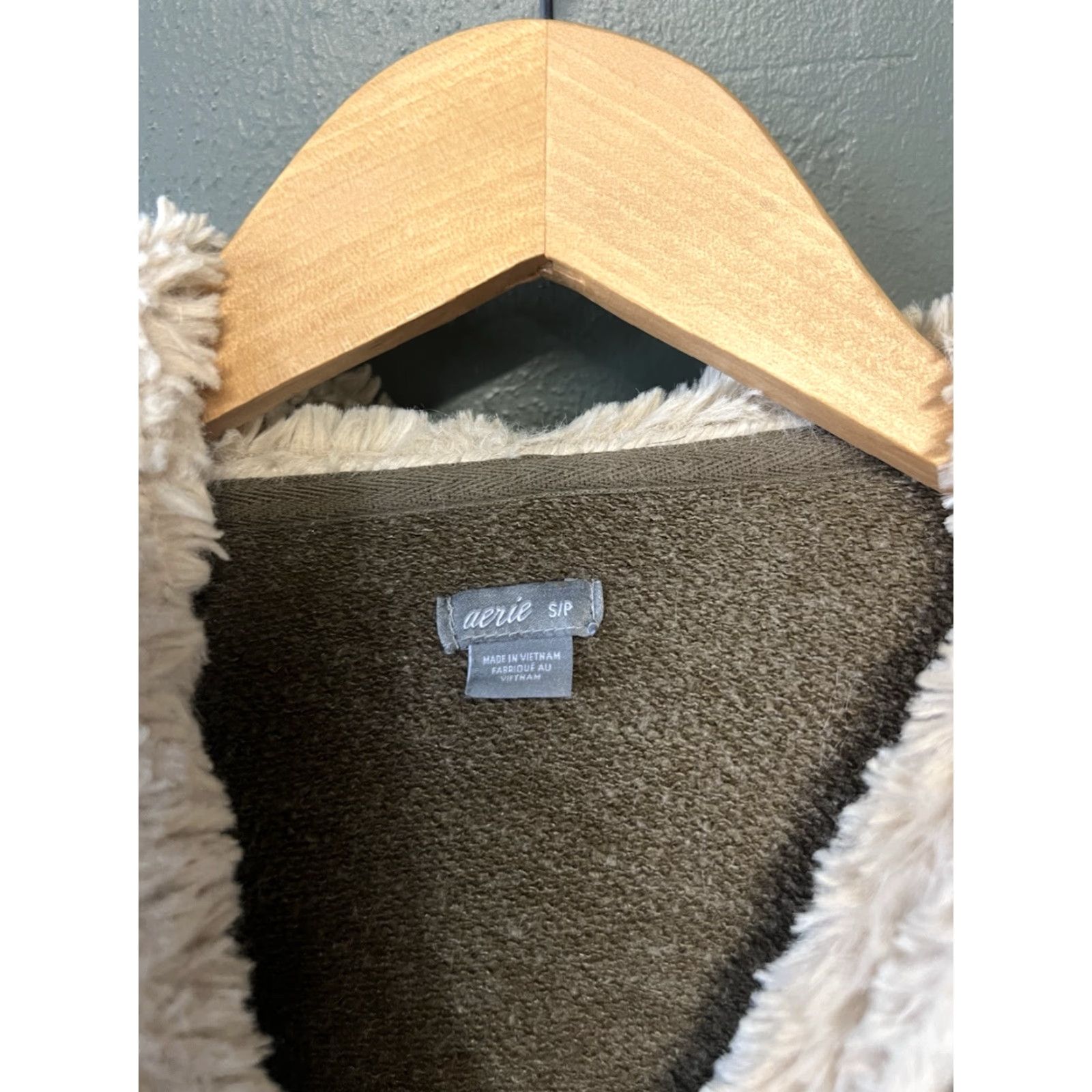 Vintage Aerie Womens Brown Fleece Pullover Hooded Sweatshirt Size M Size M / US 6-8 / IT 42-44 - 3 Thumbnail