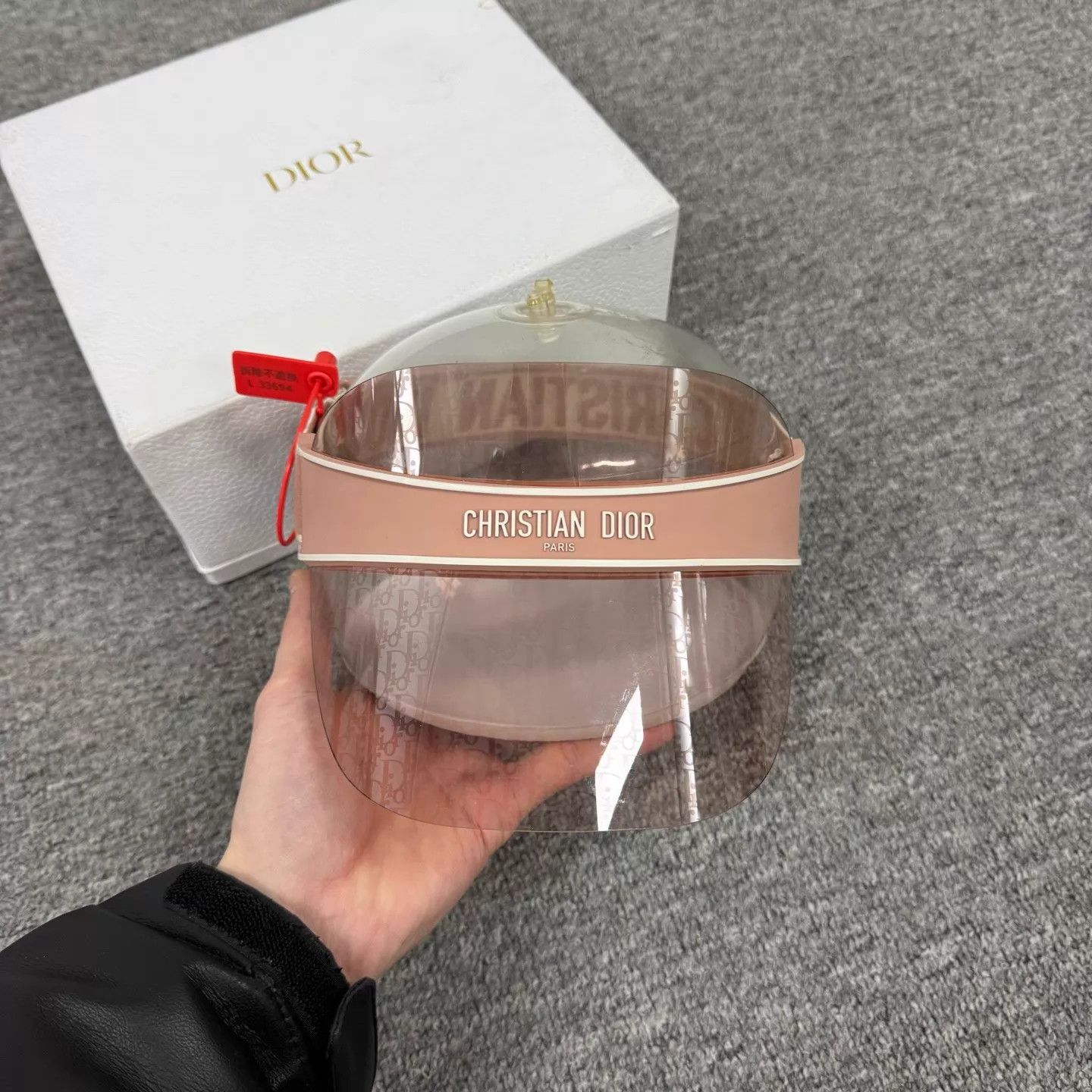 Dior Dior Oblique gradient pink transparent sun visor Size ONE SIZE - 1 Thumbnail