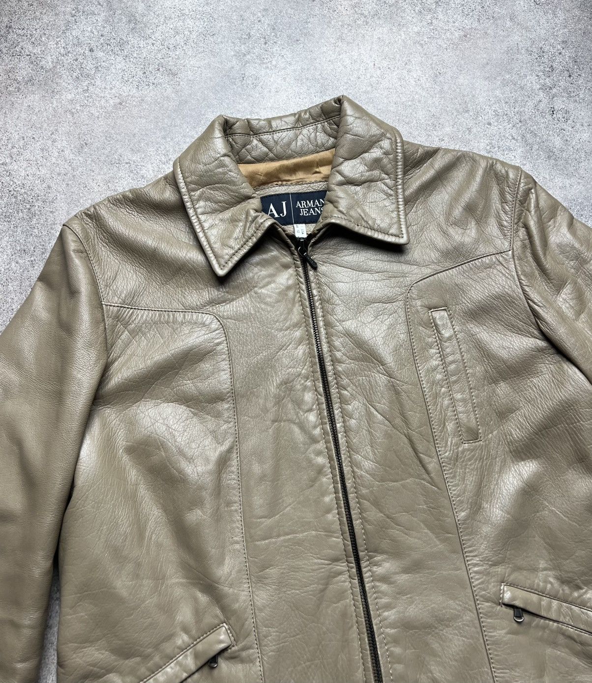 Armani Armani Jeans heavy leather jacket Size S / US 4 / IT 40 - 3 Thumbnail