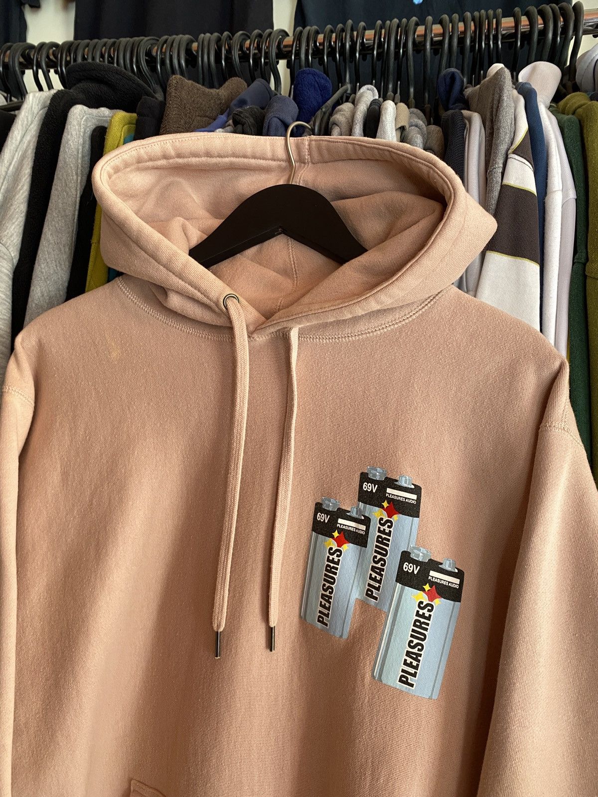 Pleasures VINTAGE PLEASURES BATTERY HOODIE Y2k Size US L / EU 52-54 / 3 - 4 Thumbnail