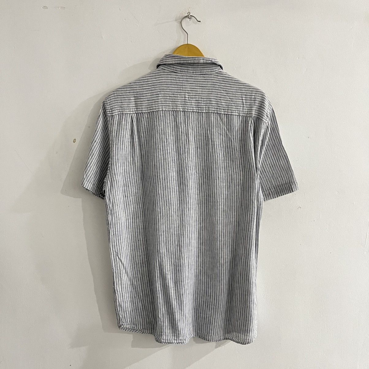 Japanese Brand Weatherproof - Striped Linen Shirt Size US L / EU 52-54 / 3 - 7 Thumbnail