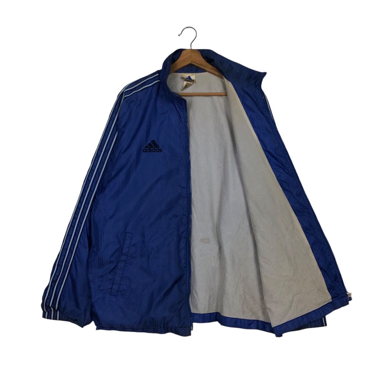 Adidas 📌Vintage Zipper Light Jacket Adidas Striped Size US M / EU 48-50 / 2 - 12 Thumbnail
