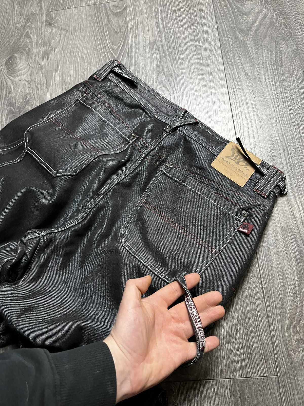 Vintage Vintage Fishbone Gear Y2K Baggy Wide Leg Jeans Cyber Rave Size US 34 / EU 50 - 14 Thumbnail