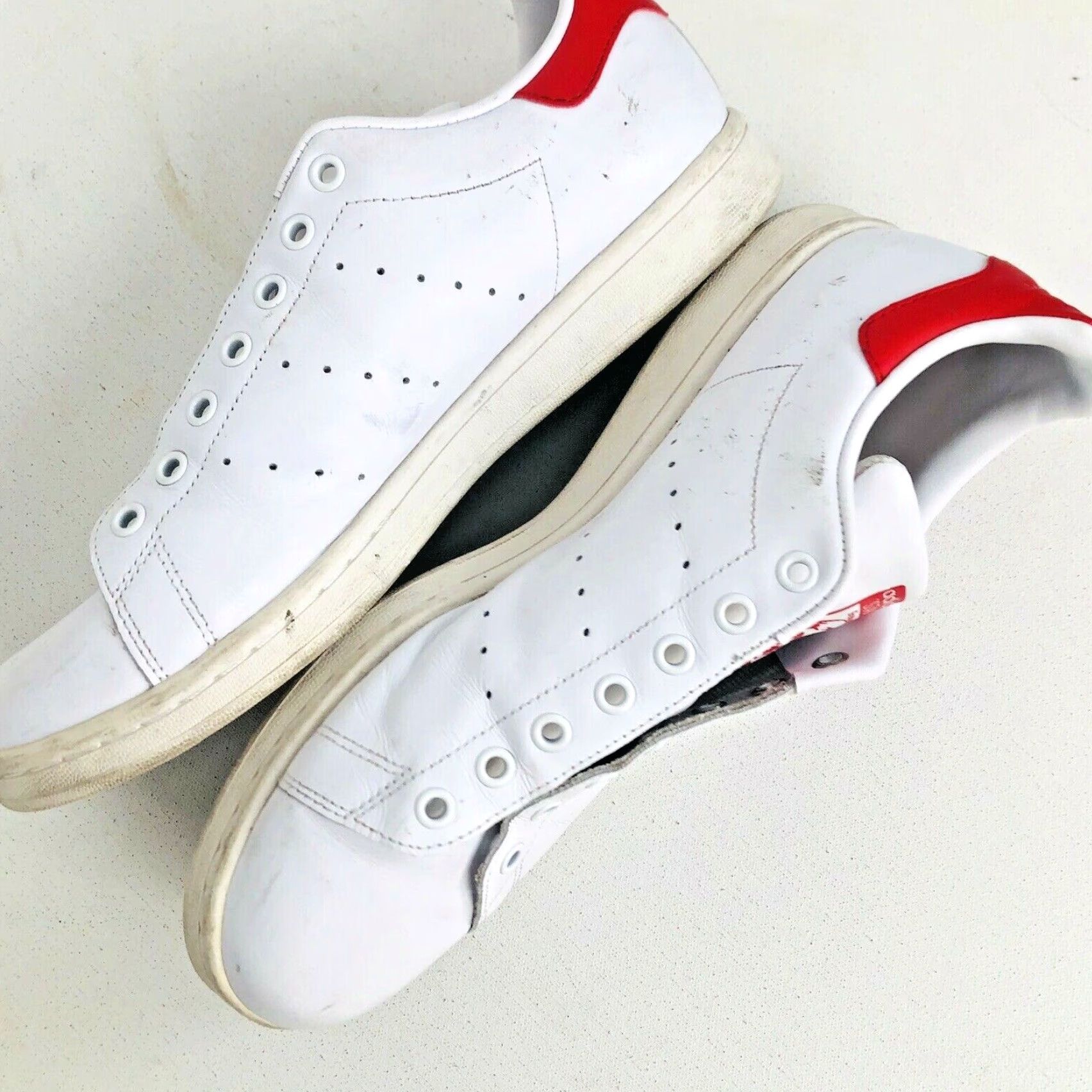 Adidas adidas Stan Smith / Mens Sz.11 Leather Sneakers Adult 11 White Leather Upper Sole 4 Size US 11 / EU 44 - 3 Thumbnail