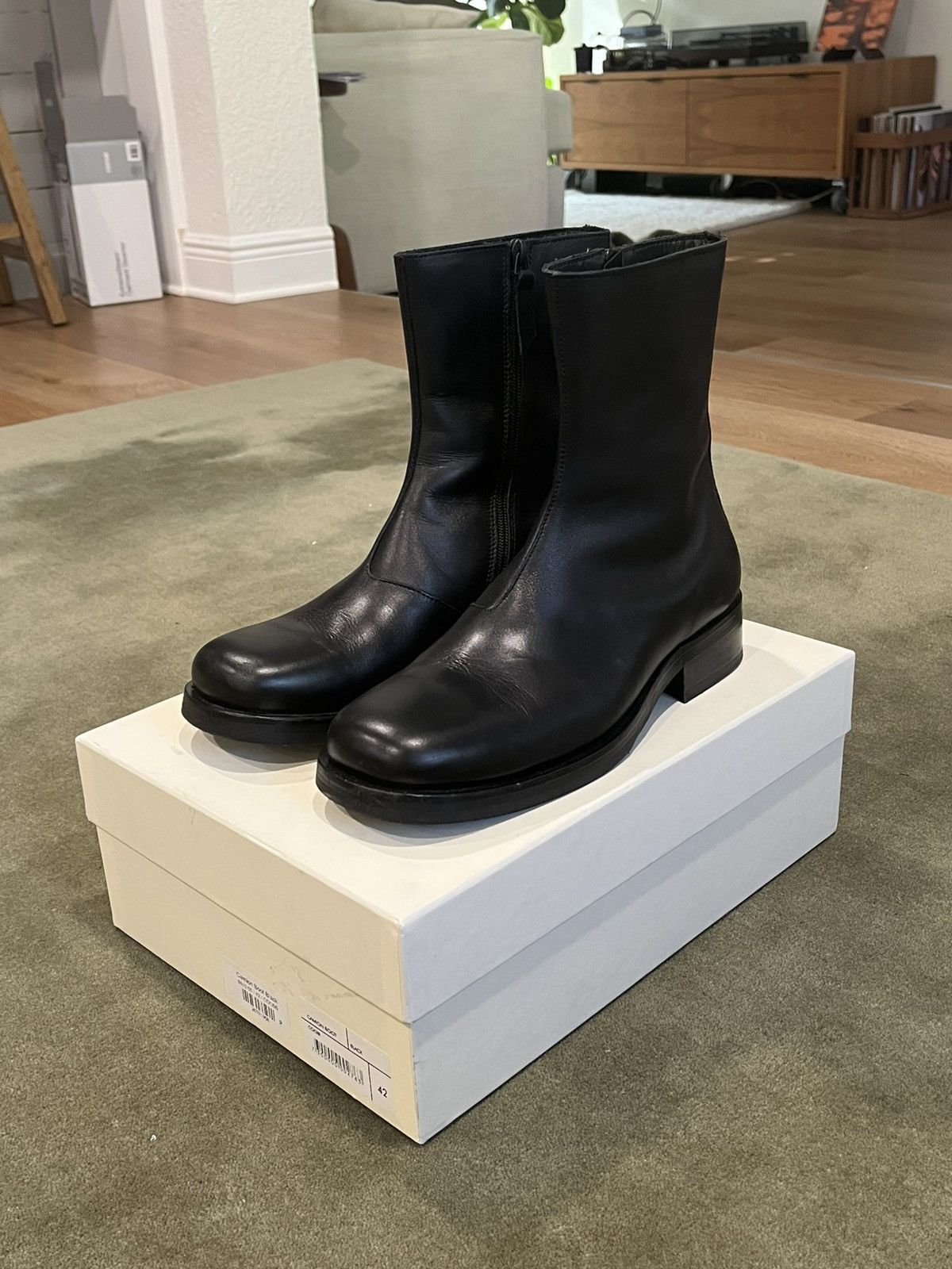 Ourlegacy ブラック cuban boots Our Legacy Our Legacy Cuban Boots Black EU42 | Grailed