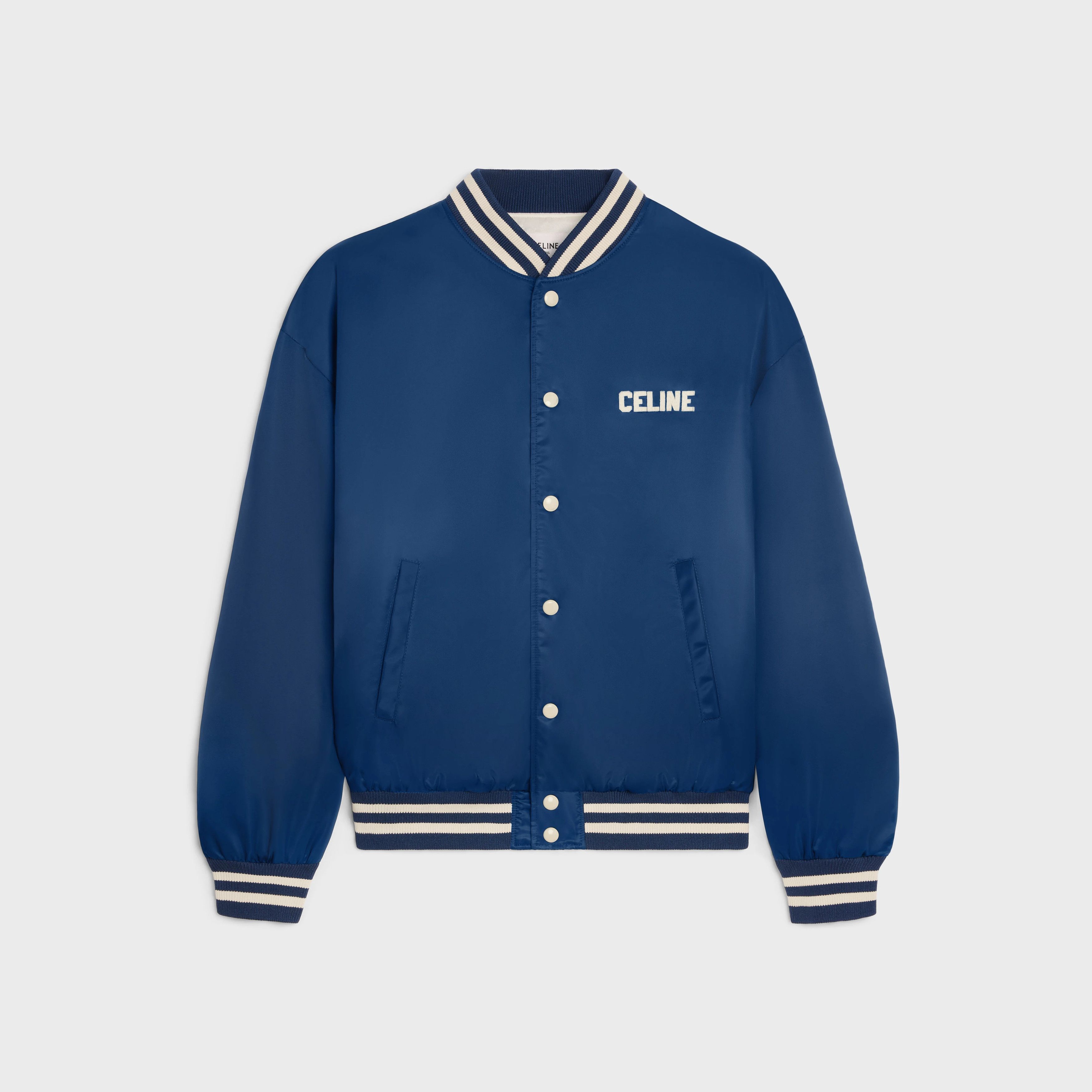 Celine o1bcso1str0925 2W22C227R Loose Teddy Jacket in Navy Size US M / EU 48-50 / 2 - 1 Thumbnail