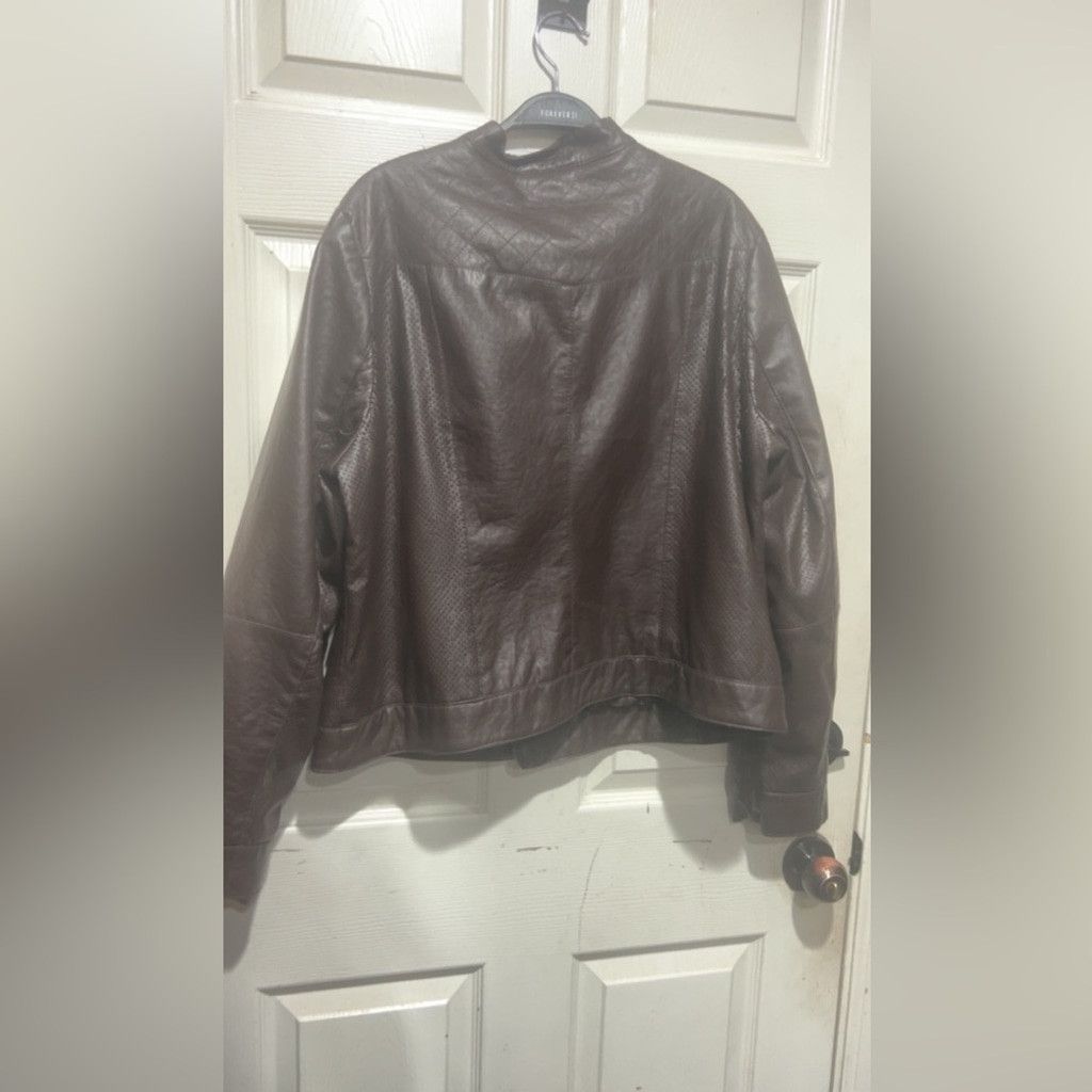 Other Dollhouse Brown faux leather jacket has a tear 1X Size XL / US 12-14 / IT 48-50 - 4 Thumbnail
