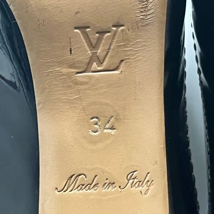 Louis Vuitton Louis Vuitton Black Checkered Peep-Toe Heels -2508 Size US 4 / IT 34 - 5 Thumbnail
