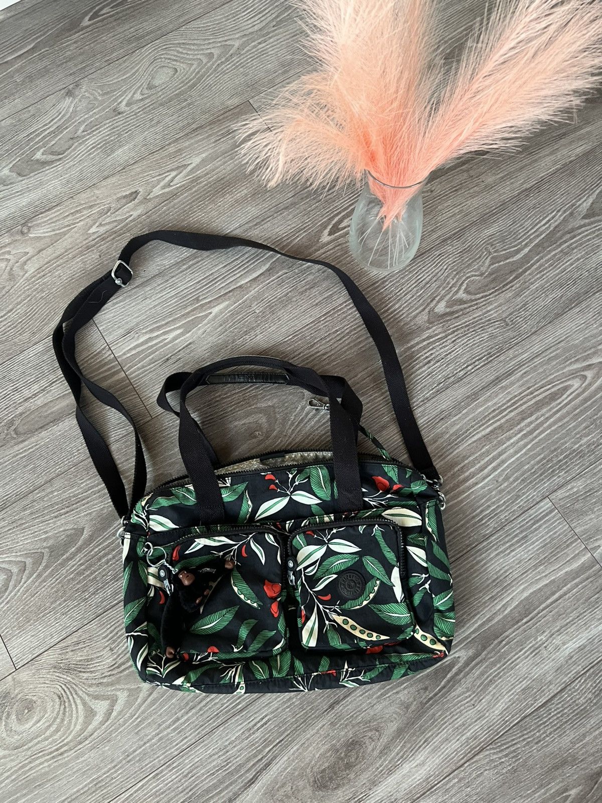 Designer ‼️Kipling with Monkey “Davina” Forest Motives Shoulders Bag‼️ Size ONE SIZE - 5 Thumbnail
