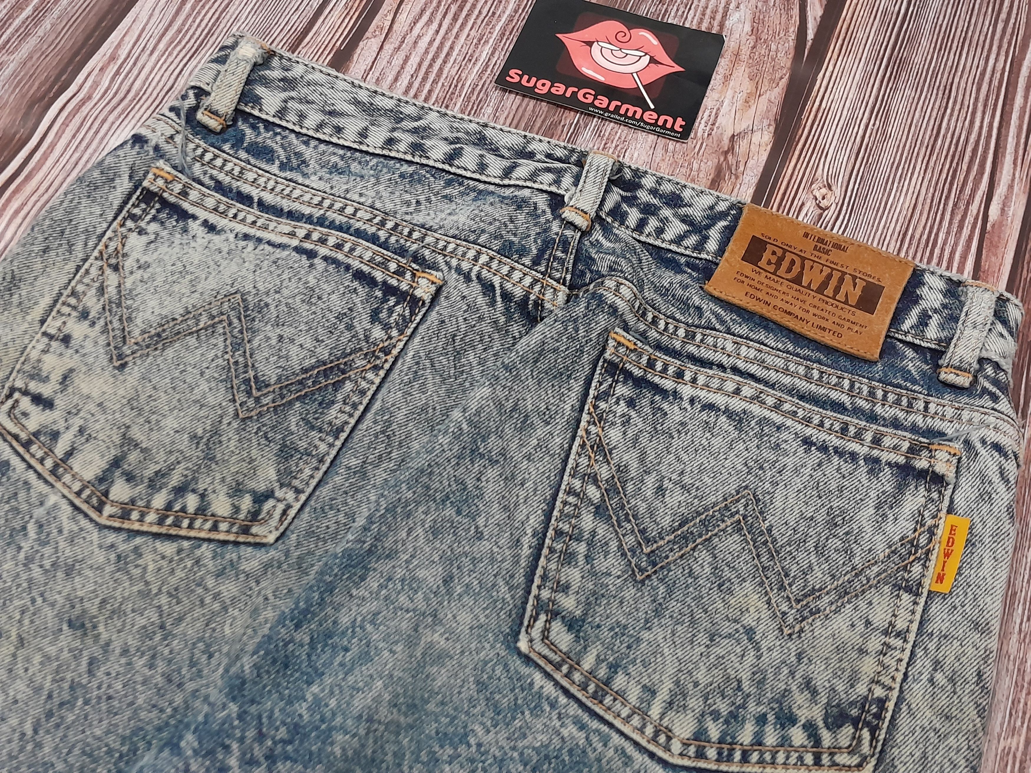 Edwin × Vintage Edwin Acid Wash Jeans Vintage Size US 31 - 17 Thumbnail