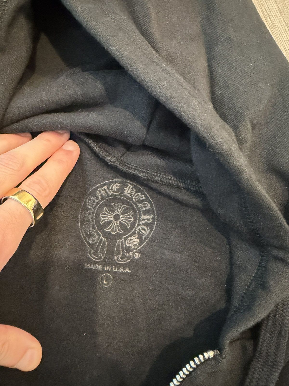 Chrome Hearts Chrome Hearts Glitter Print Zip Up Hoodie Size US L / EU 52-54 / 3 - 3 Thumbnail