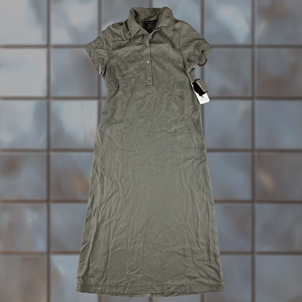 Vintage Valerie Stevens Dress women PS green casual pullover cottage collar stain on (stain on collar) Size S / US 4 / IT 40 - 1 Thumbnail