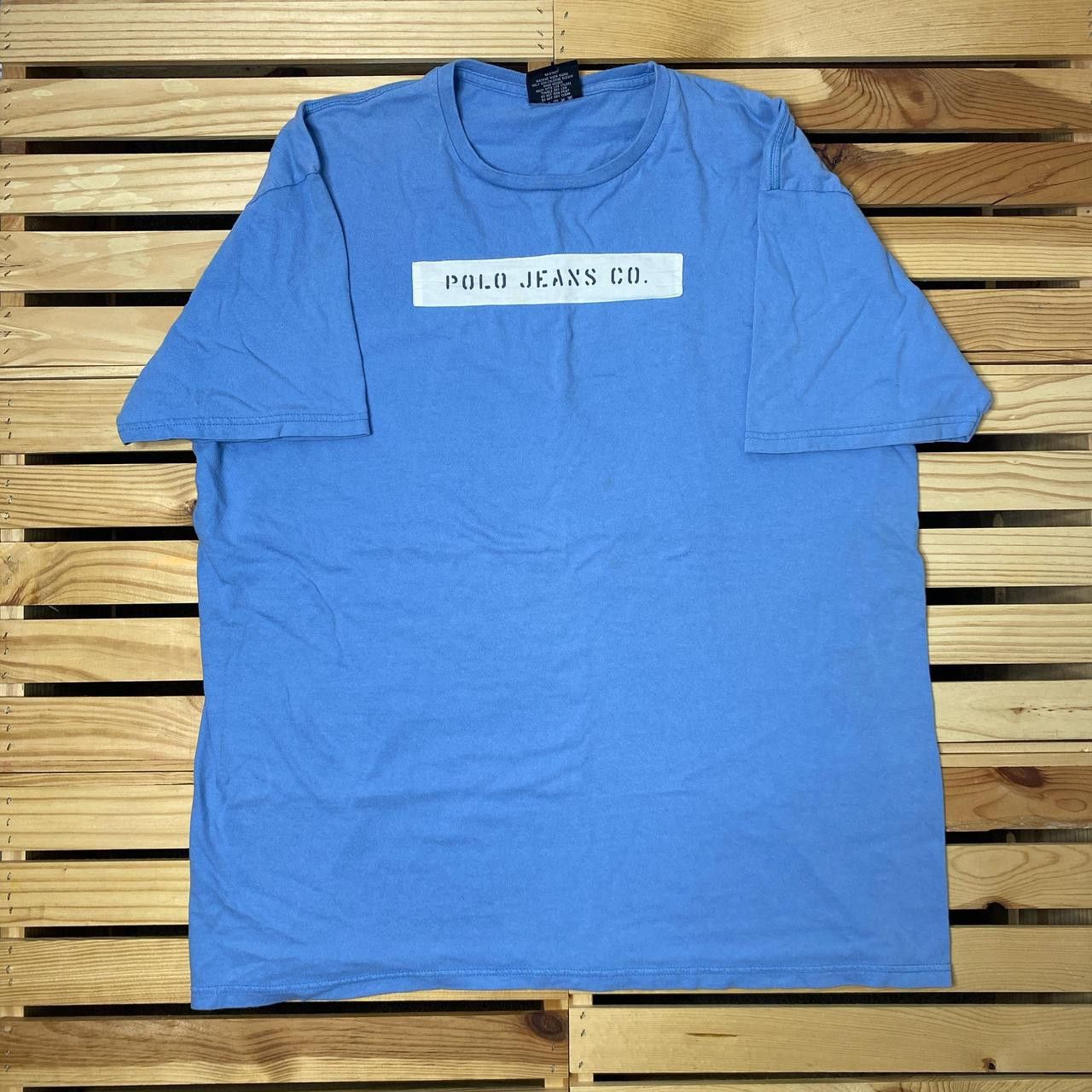 Polo Ralph Lauren Vintage Polo Jeans Co. Ralph Lauren Blue Tee Size Large Size US L / EU 52-54 / 3 - 1 Thumbnail
