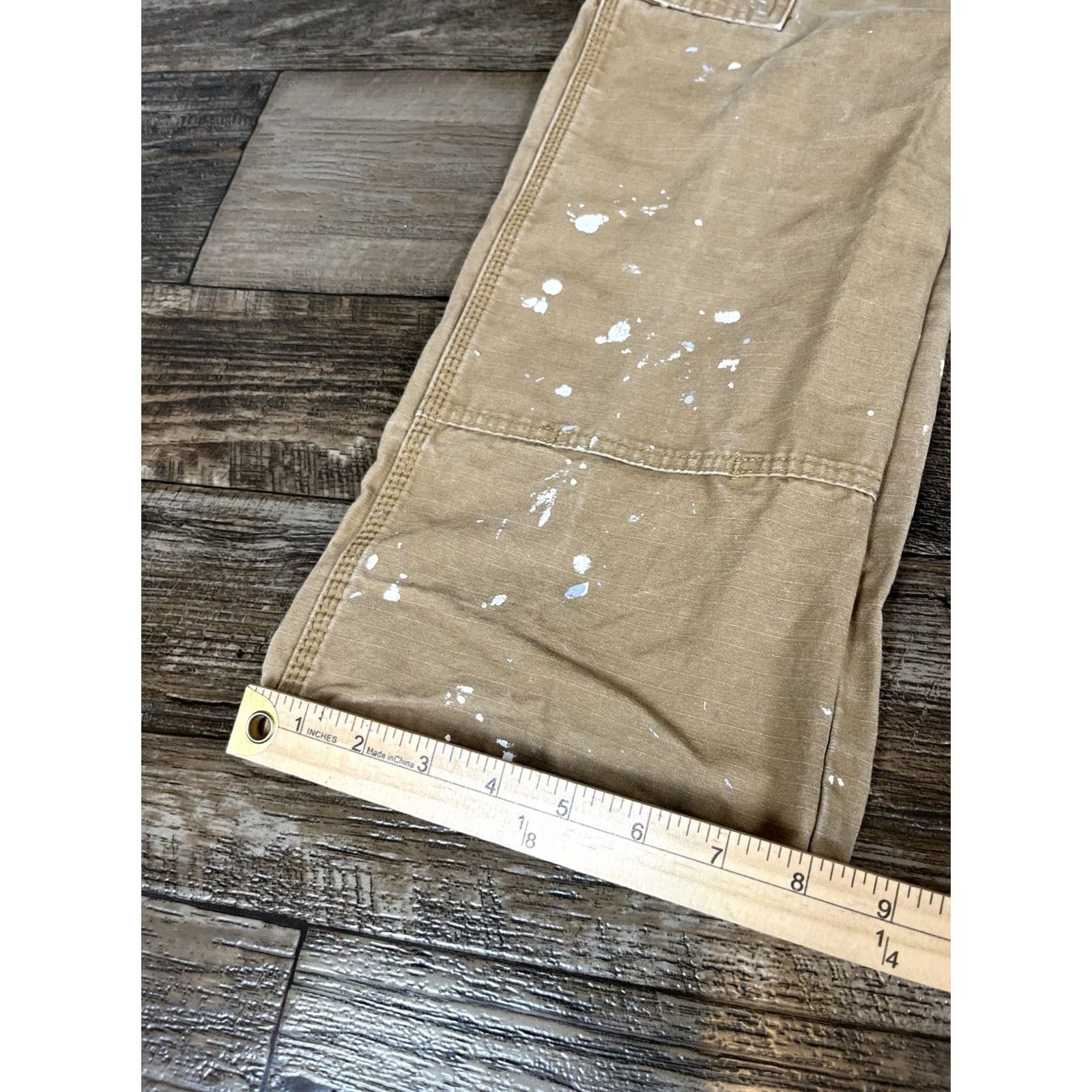 Wrangler VINTAGE Wrangler Riggs Workwear Pants Mens 32x30 Carpenter Cargo Straight Belt Loops Beige Brown 3W060BR Mens Size US 32 / EU 48 - 3 Thumbnail