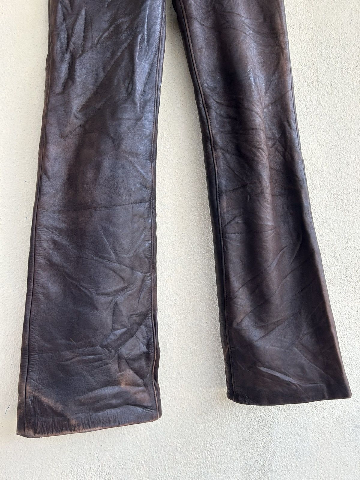 Genuine Leather × Lee Lee Riders Sanforized Boot Cut Leather Pant Size US 28 / EU 44 - 5 Thumbnail
