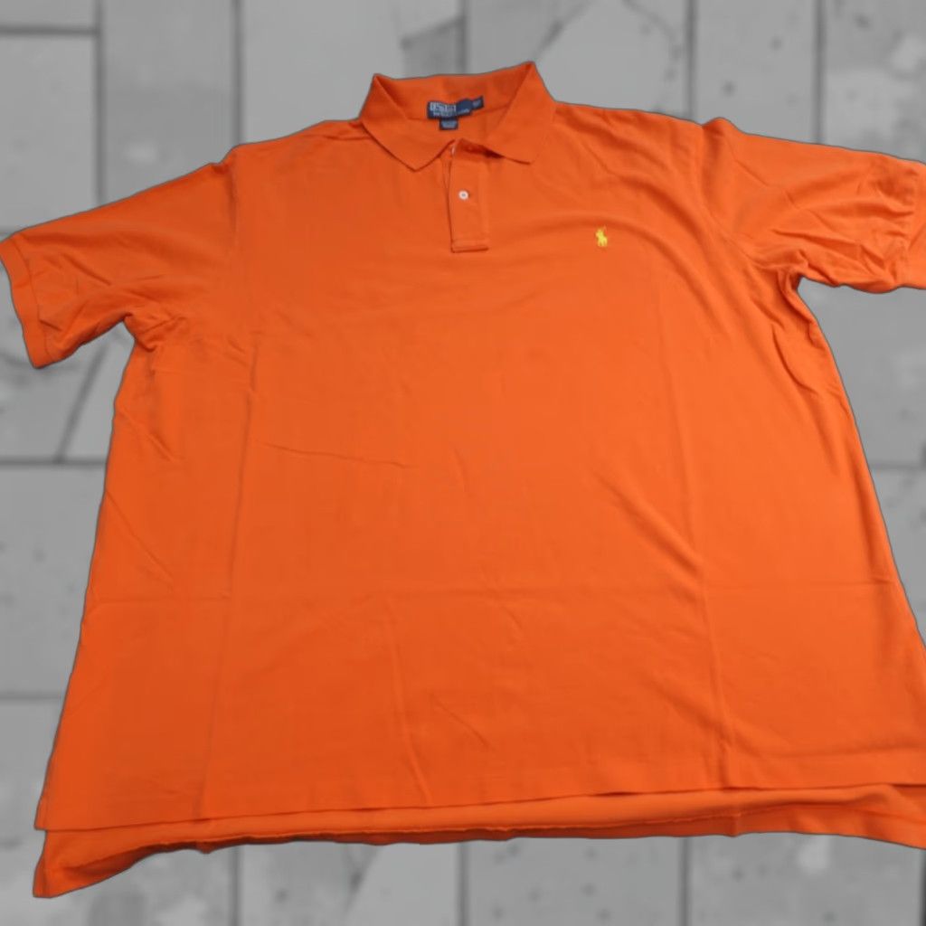 Polo Ralph Lauren Polo Ralph Lauren Polo Shirt 3XLT Orange Solid Cotton Shirt Mens Big & Tall Short Sleeve Collared Polo 3XLT Orange Solid Cotton Embroidered Size US XXL / EU 58 / 5 - 1 Thumbnail