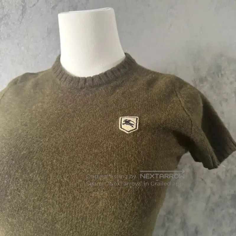 Burberry Burberry Green Wool Short Sleeve Top. Size M / US 6-8 / IT 42-44 - 6 Thumbnail