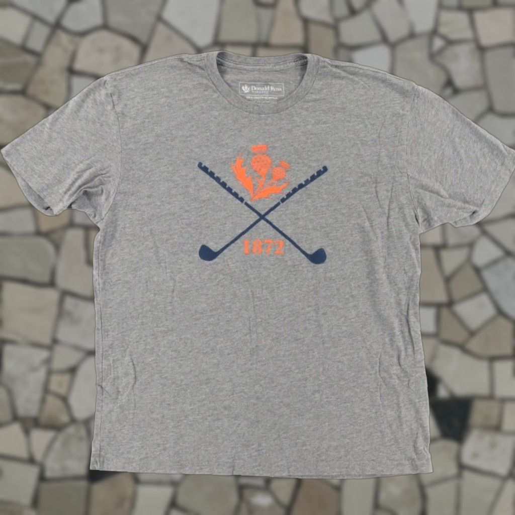Vintage Donald Ross Crossing Clubs Heather T-Shirt Gray Men's XL Shirt Mens XL Heather Gray Crossing Clubs T-Shirt Size US XL / EU 56 / 4 - 1 Thumbnail