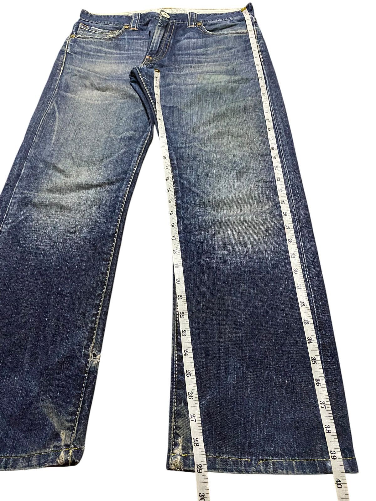 Levi's Vintagw Levis 505 Mud Wash Distressed Loose Jeans Size US 34 / EU 50 - 13 Thumbnail