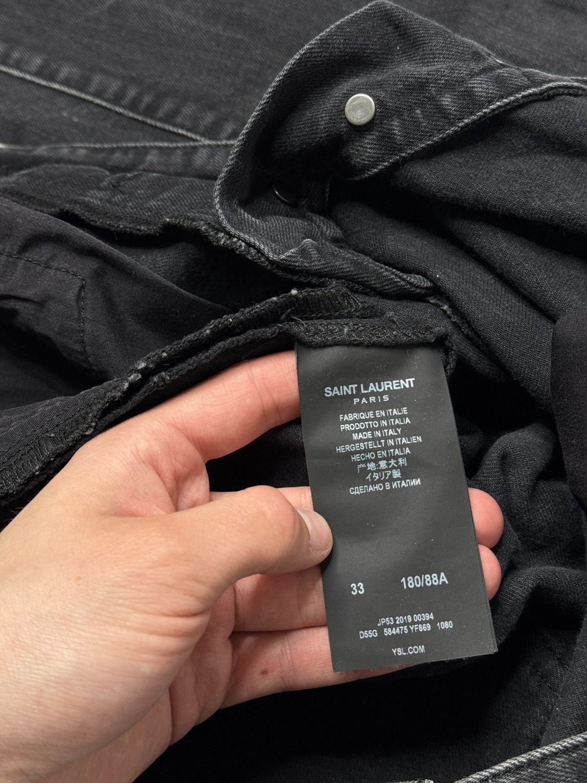 Saint Laurent Paris Saint Laurent Paris SLP D20 jeans m/st - mw rare hedi luxury Size US 32 / EU 48 - 6 Thumbnail