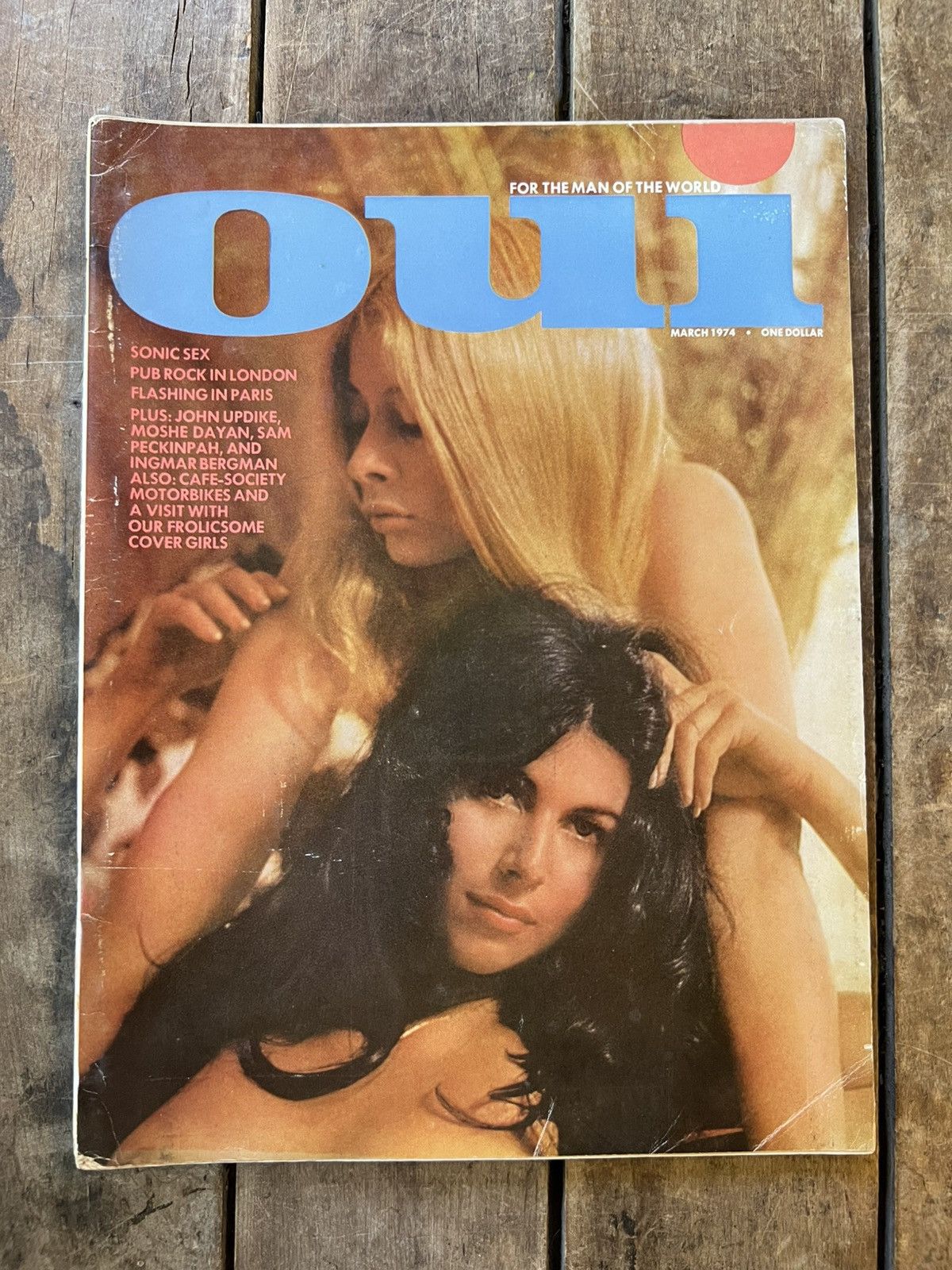 Vintage OUI Magazine “ For The Man of The World ” - March 1974 Issue Size ONE SIZE - 1 Thumbnail