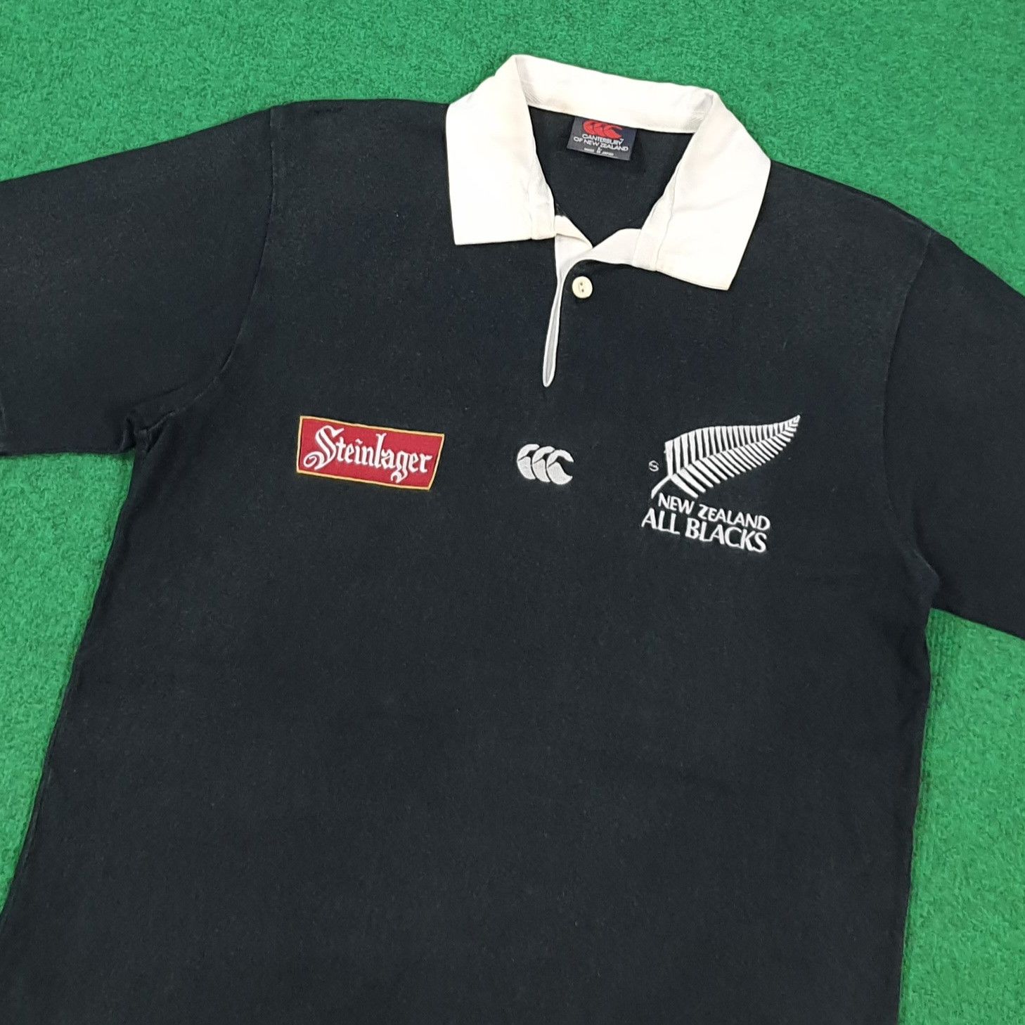Canterbury of New Zealand Vintage 90s New Zealand All Blacks Rugby Jersey E1N29 Size US M / EU 48-50 / 2 - 2 Thumbnail