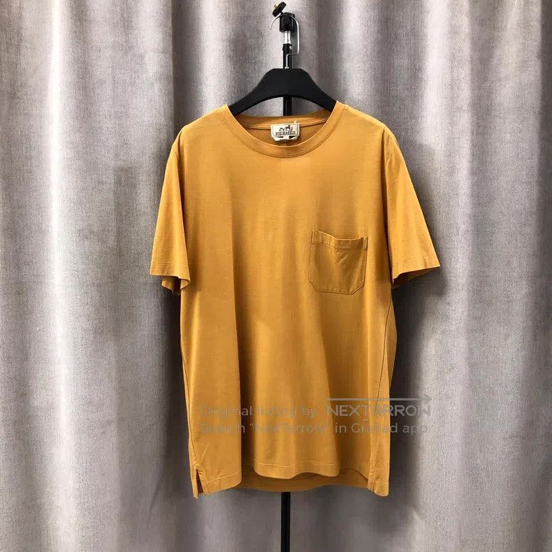 Hermes Hermes Men's Crew Neck T-Shirt Size US L / EU 52-54 / 3 - 1 Thumbnail
