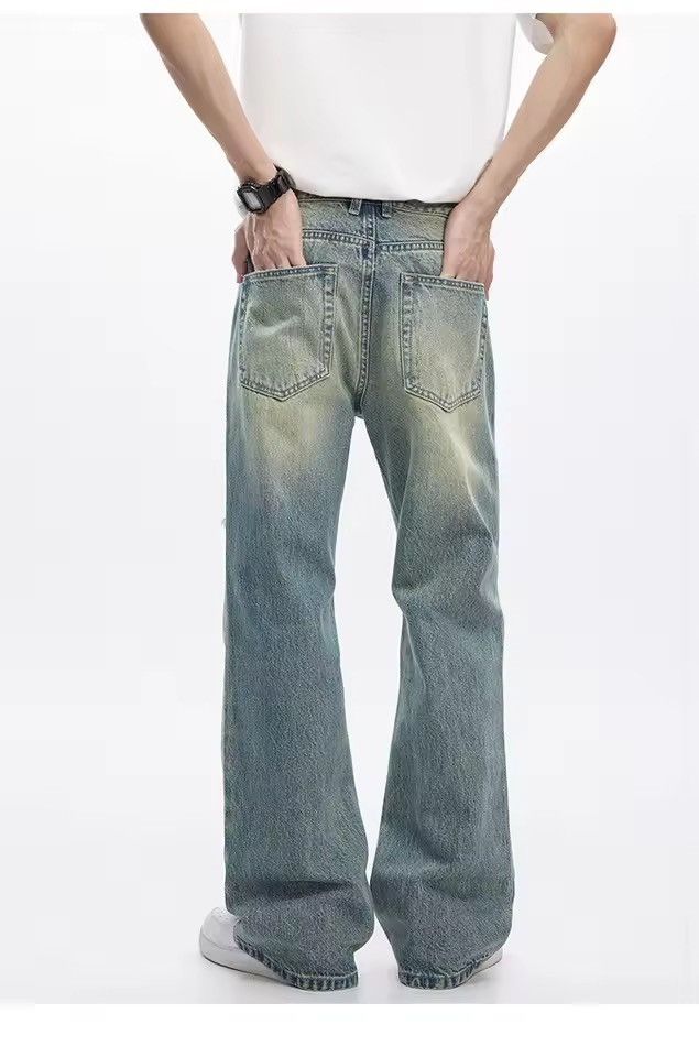 Other Straight Washed Hole Outdoor Streetwear Light Blue Jeans Size US 30 / EU 46 - 6 Thumbnail