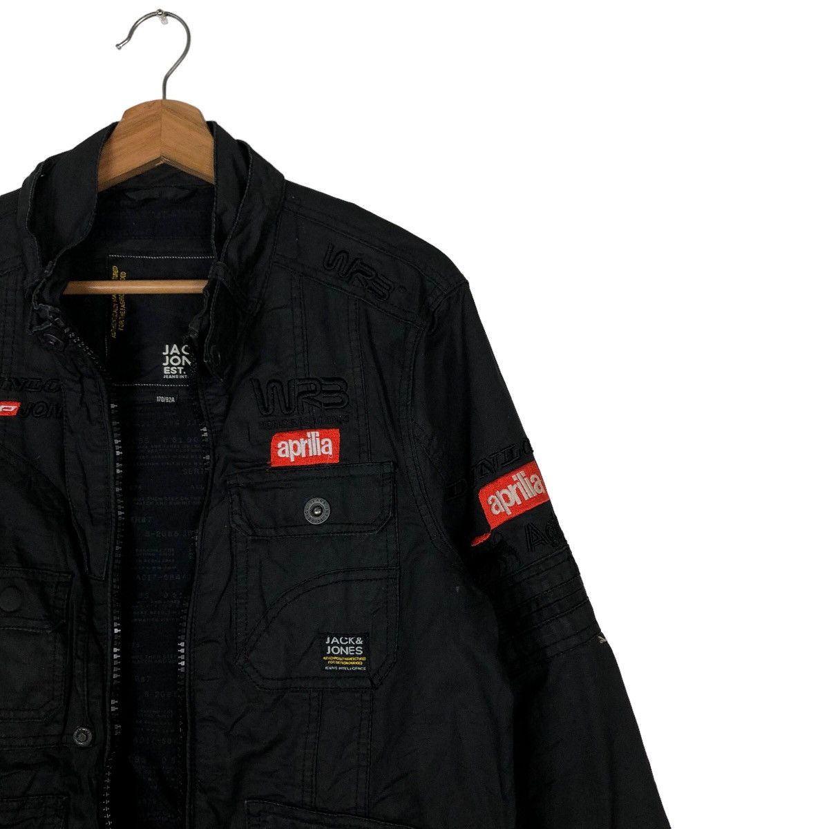 Sports Specialties 🔥Vtg Biker Racing Leather Jacket Jack & Jones Aprilia Japan Size US M / EU 48-50 / 2 - 7 Thumbnail