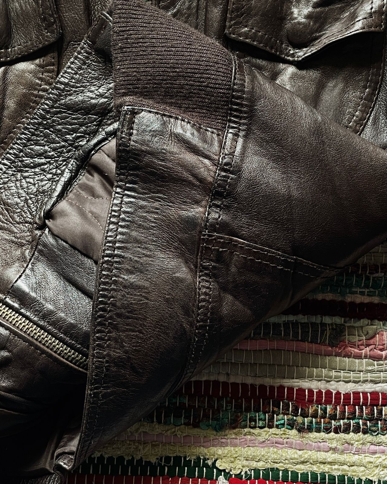 Hedi Slimane Vintage GSAC Leather Jacket Vera Pelle Hedi Slimane Style Size M / US 6-8 / IT 42-44 - 3 Thumbnail