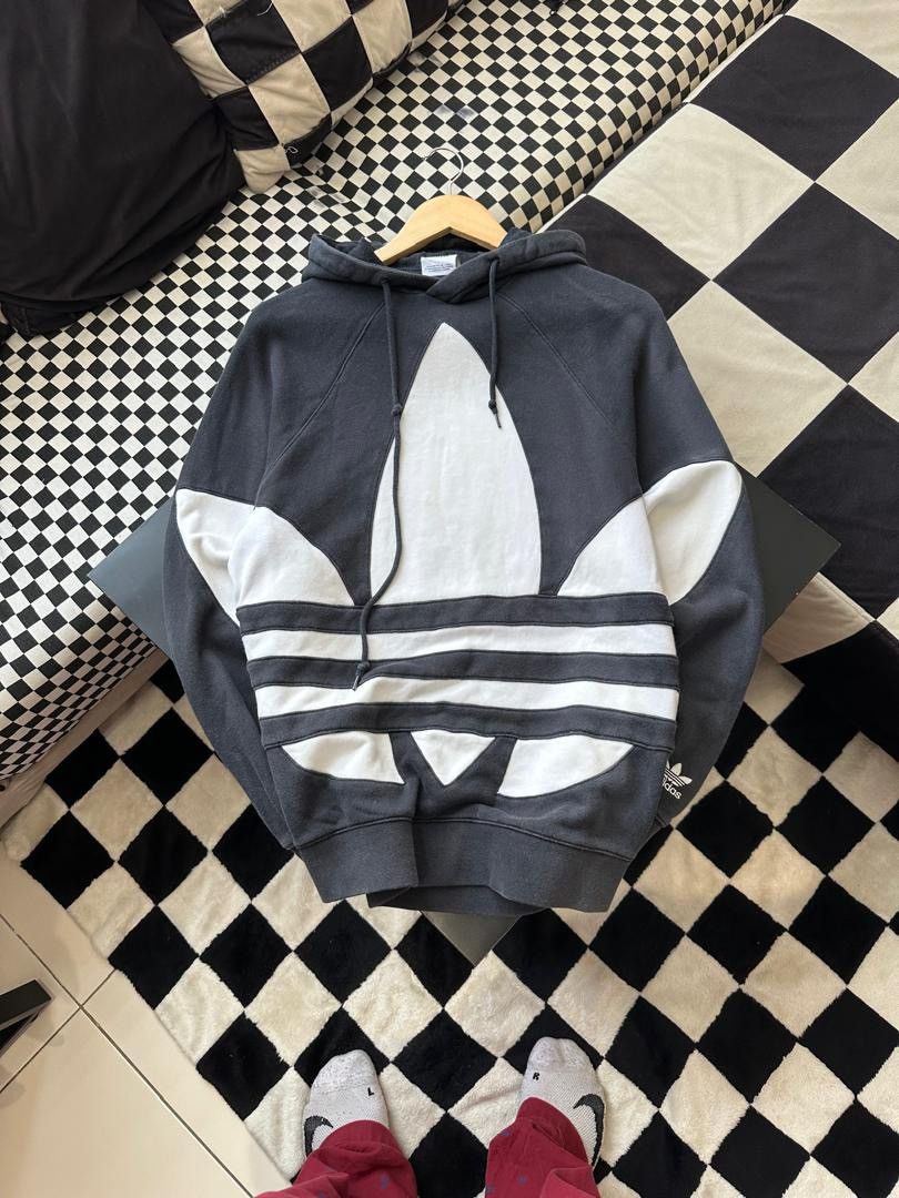 Adidas trefoil oversized hoodie clearance