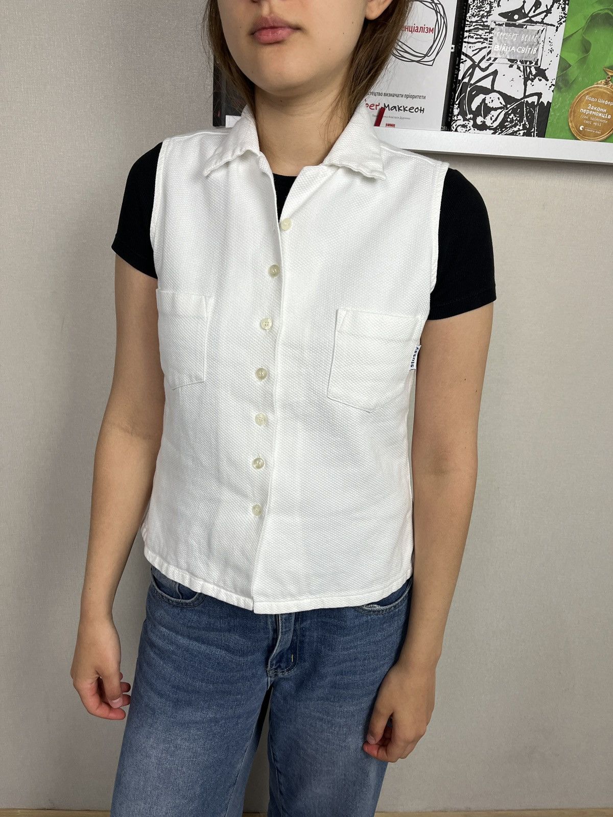 Stussy Vintage 90’ Stussy Sleeveless Jacket Vest Rare Hype Y2k USA Size M / US 6-8 / IT 42-44 - 2 Thumbnail