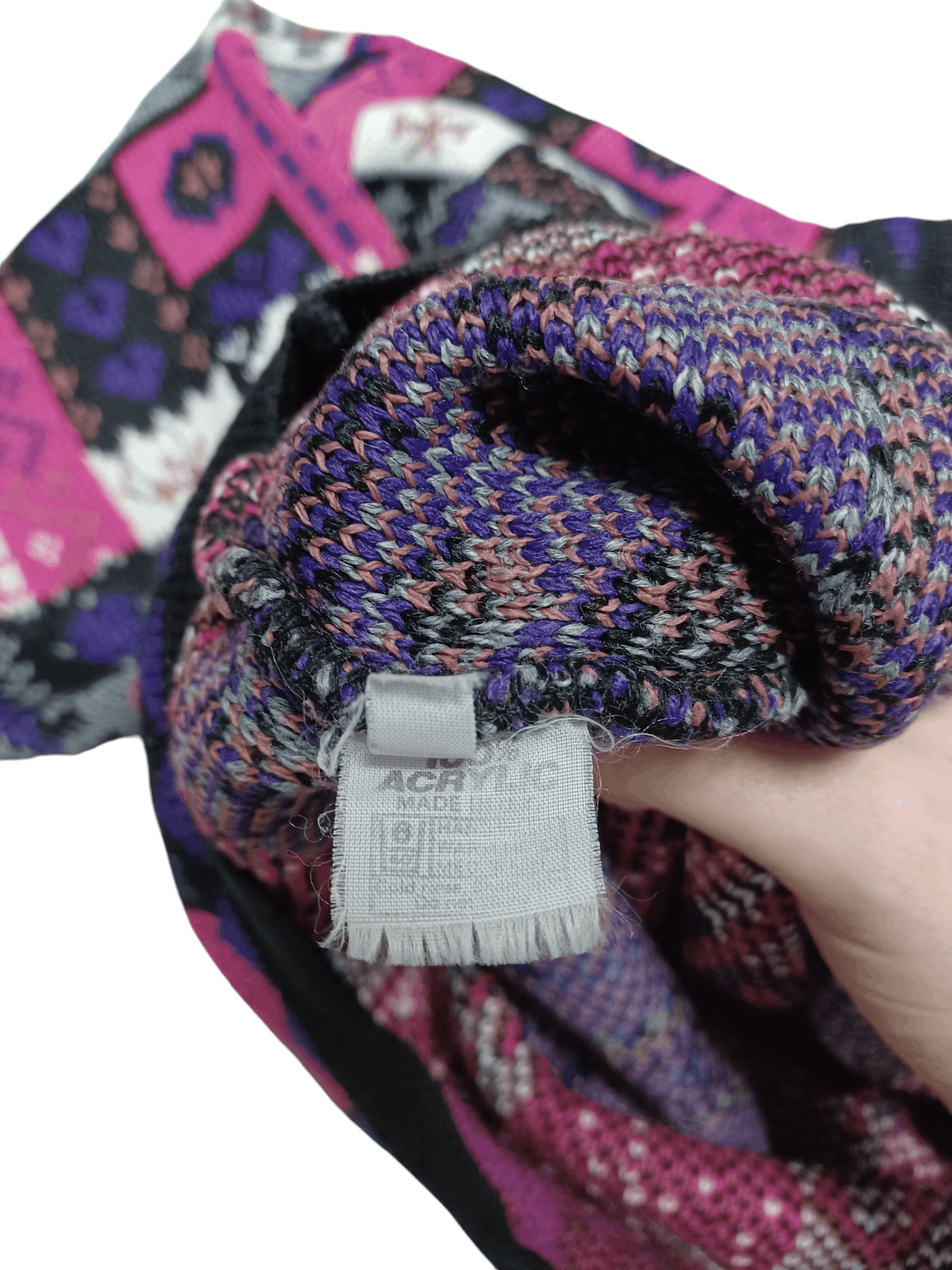 Other VINTAGE MADE IN UK 90S PRINT ALL OVER ME Y2K SWEATER Size US M / EU 48-50 / 2 - 4 Thumbnail