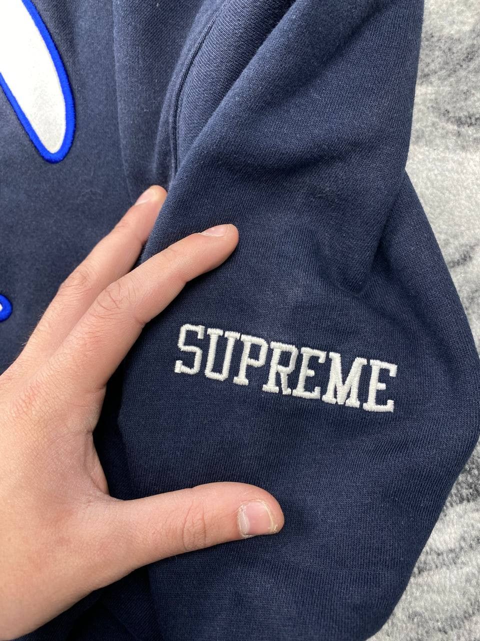 Supreme Champion Supreme Hooded Big Logo Men Size L Blue Size US L / EU 52-54 / 3 - 5 Thumbnail