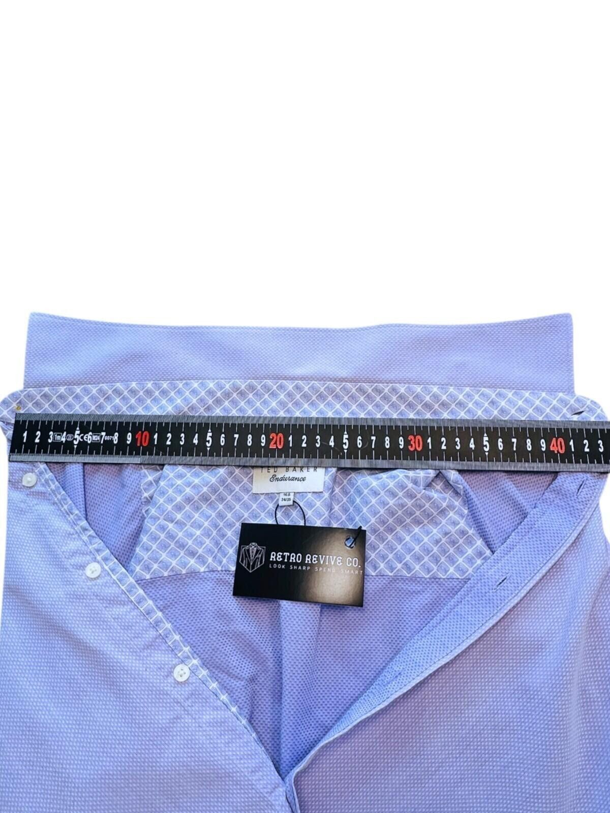 Ted Baker Ted Baker Shirt Men's UK Size L Blue Endurance Long Sleeve Size 42R - 11 Thumbnail