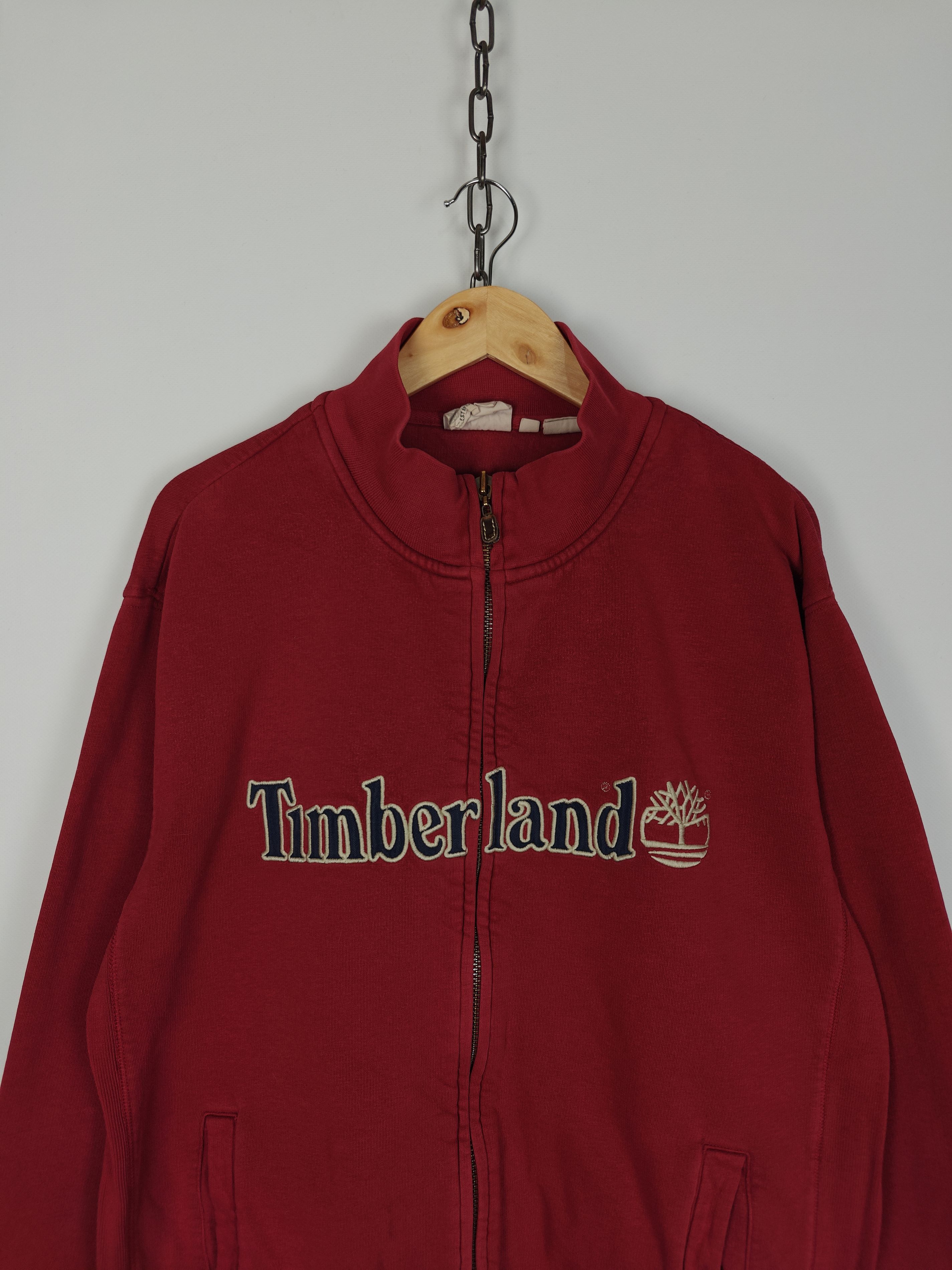 Timberland Timberland Vinatge Zip Jacket Center Logo Red size L Size US L / EU 52-54 / 3 - 2 Thumbnail