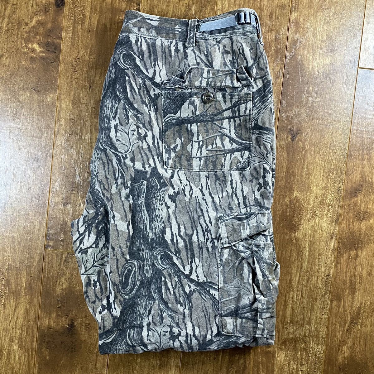 Vintage 1990s Woodland Hunting Camo Cargo Pants Size US 40 / EU 56 - 5 Thumbnail