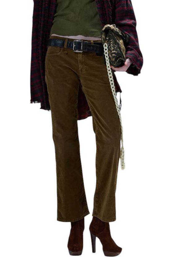 R13 JOAN KICK FLARE 28 Golden Brown Stretch Zip FW25 87213 Size 28" / US 6 / IT 42 - 1 Thumbnail