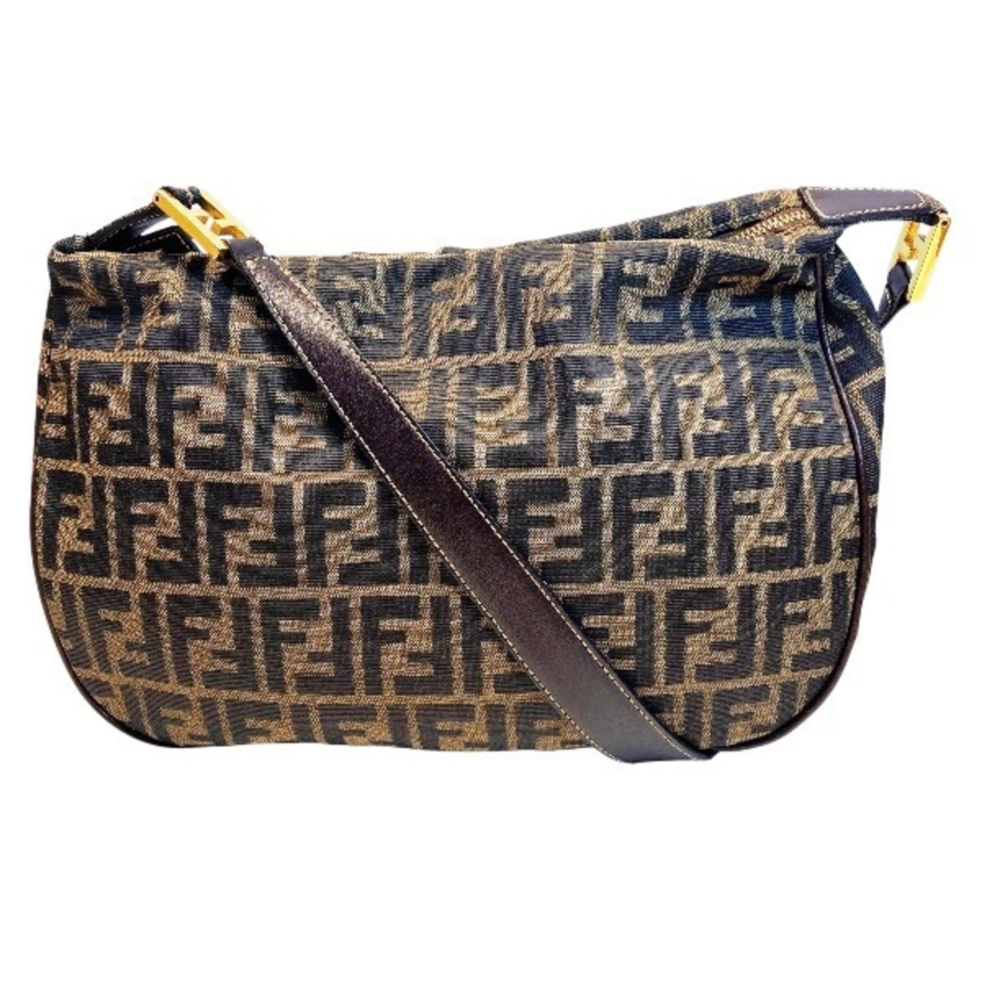 Fendi Fendi Zucca FF Logo Handbag Shoulder Bag for Women Size ONE SIZE - 1 Thumbnail