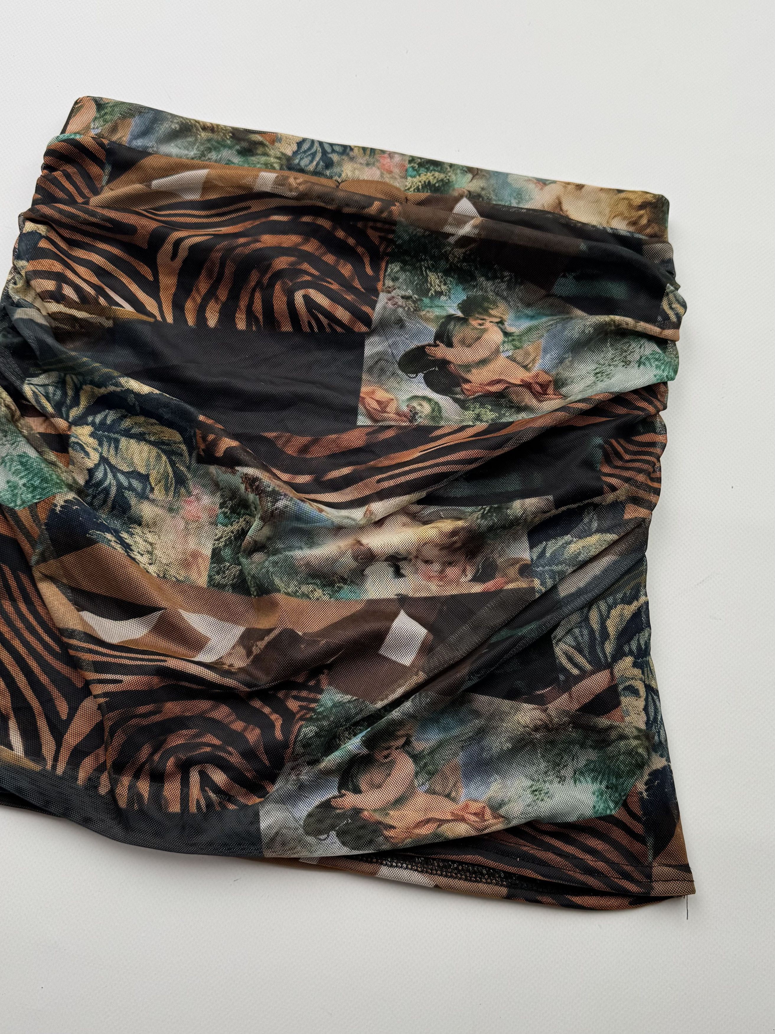 Japanese Brand Vintage Printed Mini Skirt B675(V273)E2 Size 25" / US 0 / IT 36 - 6 Thumbnail