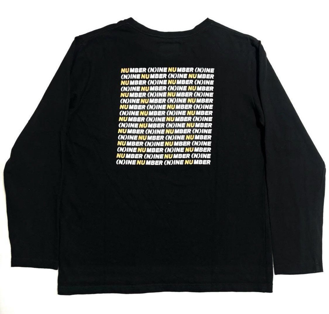 Number (N)ine number nine Back logo L/S T-SHIRT tee Size US M / EU 48-50 / 2 - 1 Thumbnail