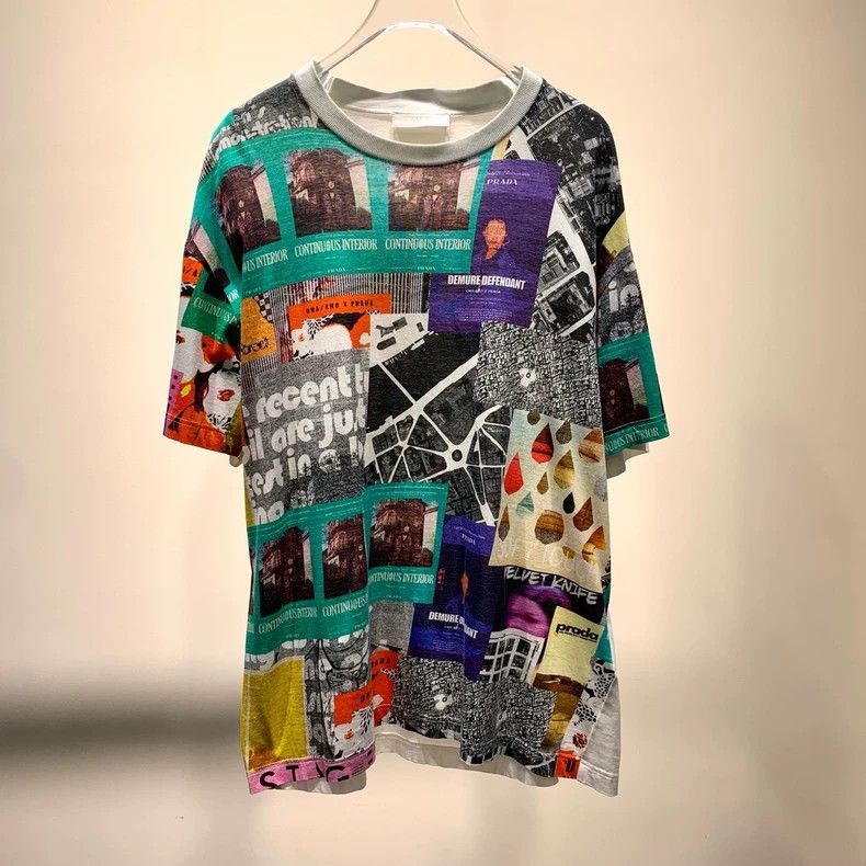 Prada Prada Chest Graffiti Print Short Sleeve - dmc Size US XL / EU 56 / 4 - 1 Thumbnail