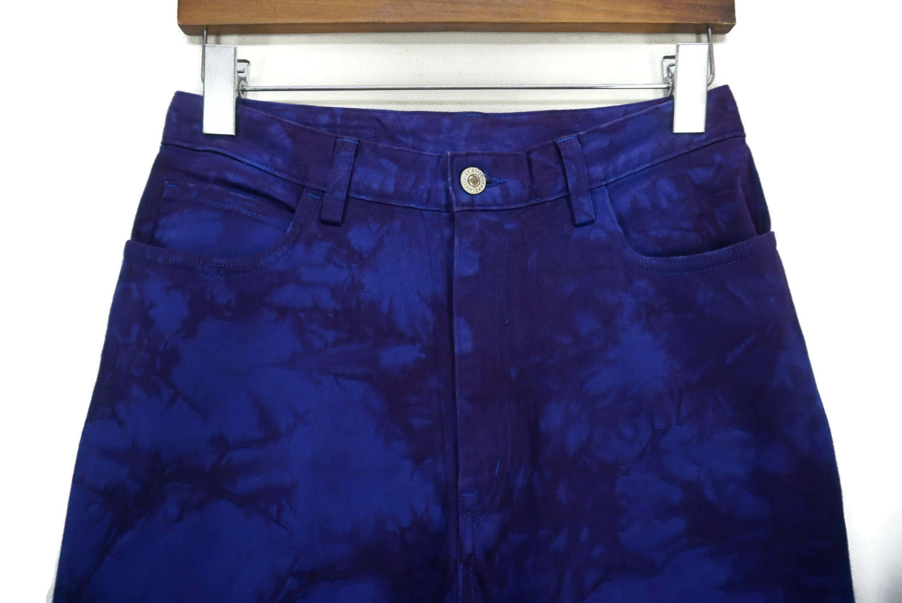 Japanese Brand Et Boite Pants fit W27xL33 High-Waisted Bootcut Dye Flared Size 27" / US 4 / IT 40 - 3 Thumbnail