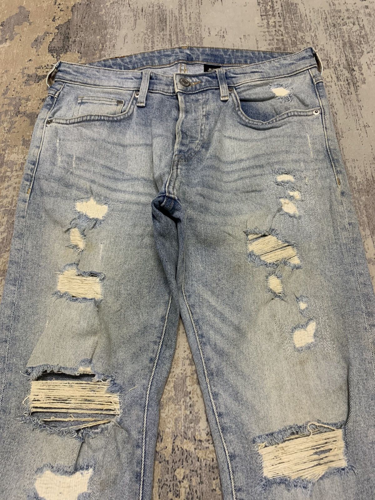 Japanese Brand Japanese Brand Distressed Denim Ripped Skinny Jean Size US 32 / EU 48 - 5 Thumbnail