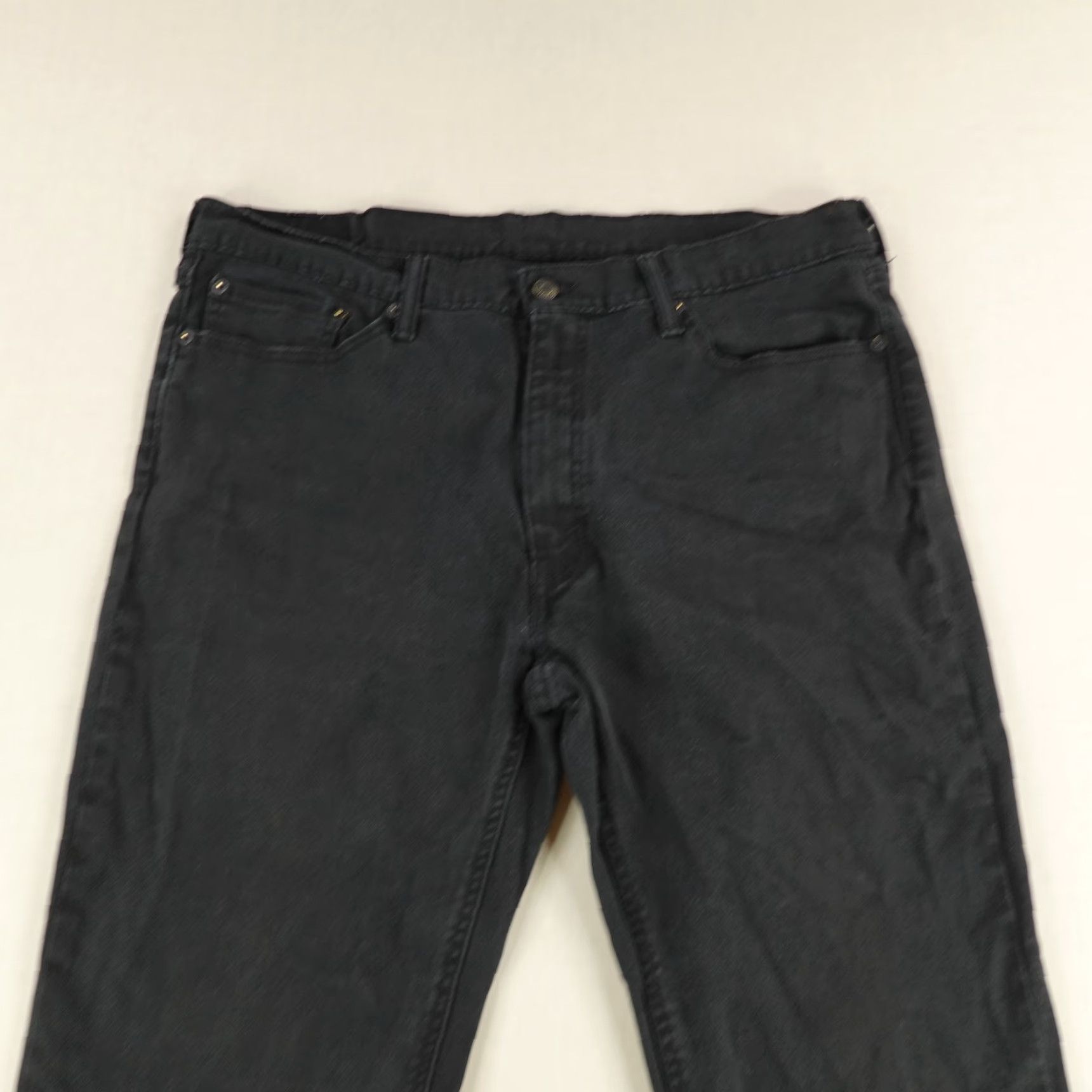 Levi's Levis Jeans Mens 37x32 Black 541 Athletic Fit Straight Leg Red Flex Work Pants Size US 36 / EU 52 - 2 Thumbnail