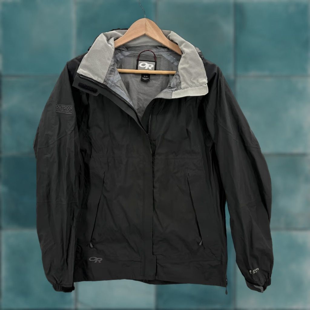 Outdoor Research Outdoor Research Jacket Mens Medium Black Pertex Shield Waterproof Hooded Camp Size US M / EU 48-50 / 2 - 1 Thumbnail