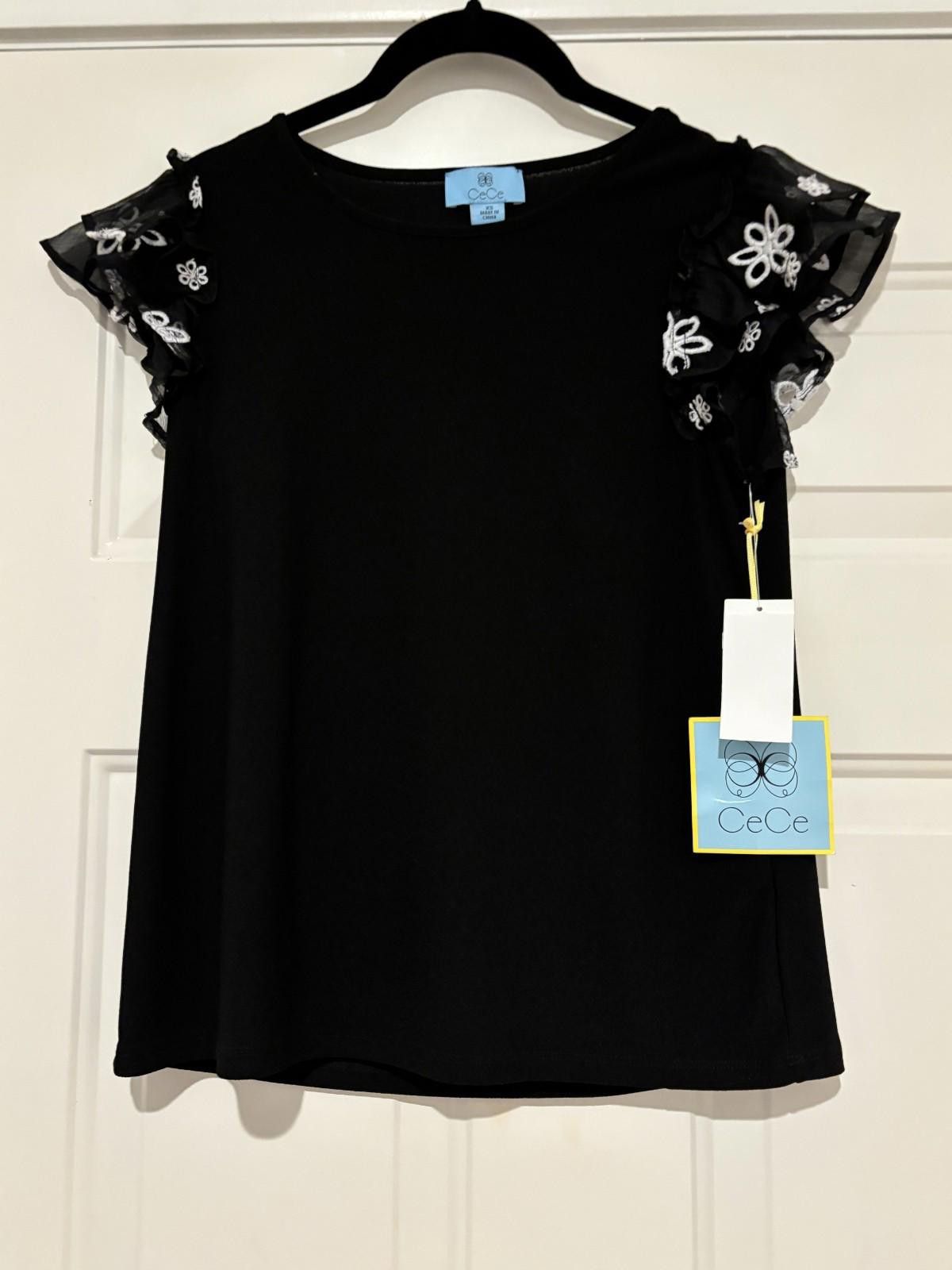 Nordstrom Womens sz XS CeCe Nordstroms short sleeve shirt # 347 Size XS / US 0-2 / IT 36-38 - 1 Thumbnail